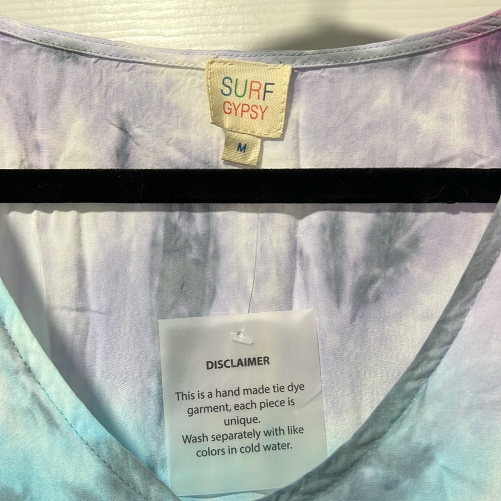 SOAKIN' UP THE SUN TIE DYE TUNIC IN PINK - Picture 7 of 8